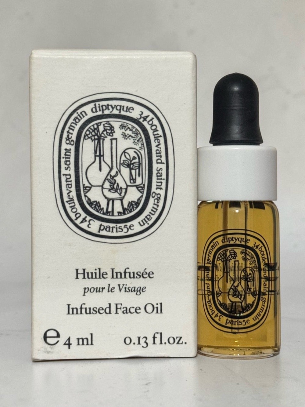 Diptyque Infused Face Oil 4 ml Huile Visage Serum, Deluxe Mini Rare Sample NEW